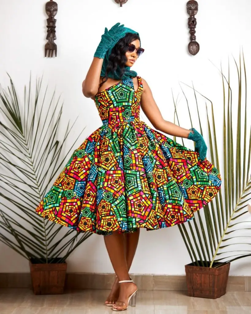 Ankara Flared Dress
