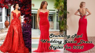 Stunning Red Wedding Guest Dress Styles for 2025