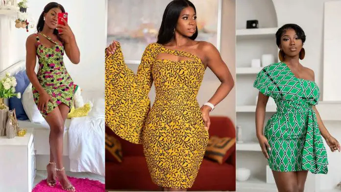 Fitted Simple Ankara Short Gown Styles
